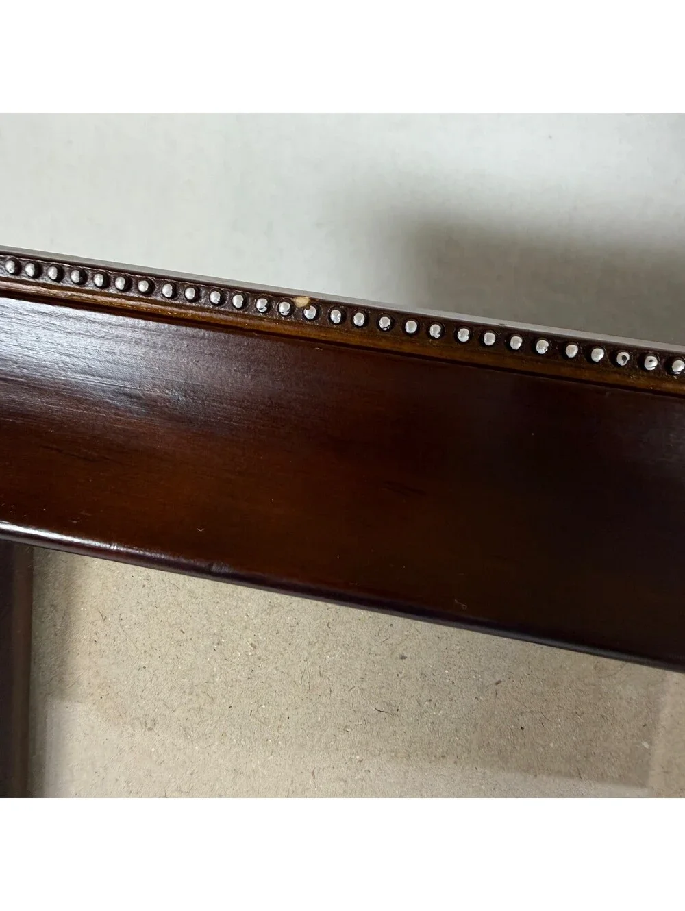 Lot of 2 Prinz 8x10 Picture Frames Dark Wood Beaded Edge Tabletop Decor C-8